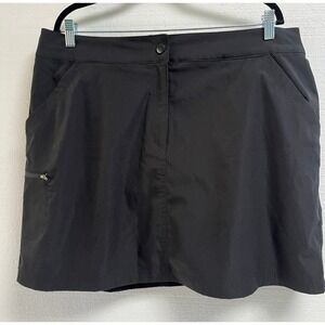 32 Degrees Cool Athletic Skirt Womens XL Black Skort Front‎ Pockets Tennis